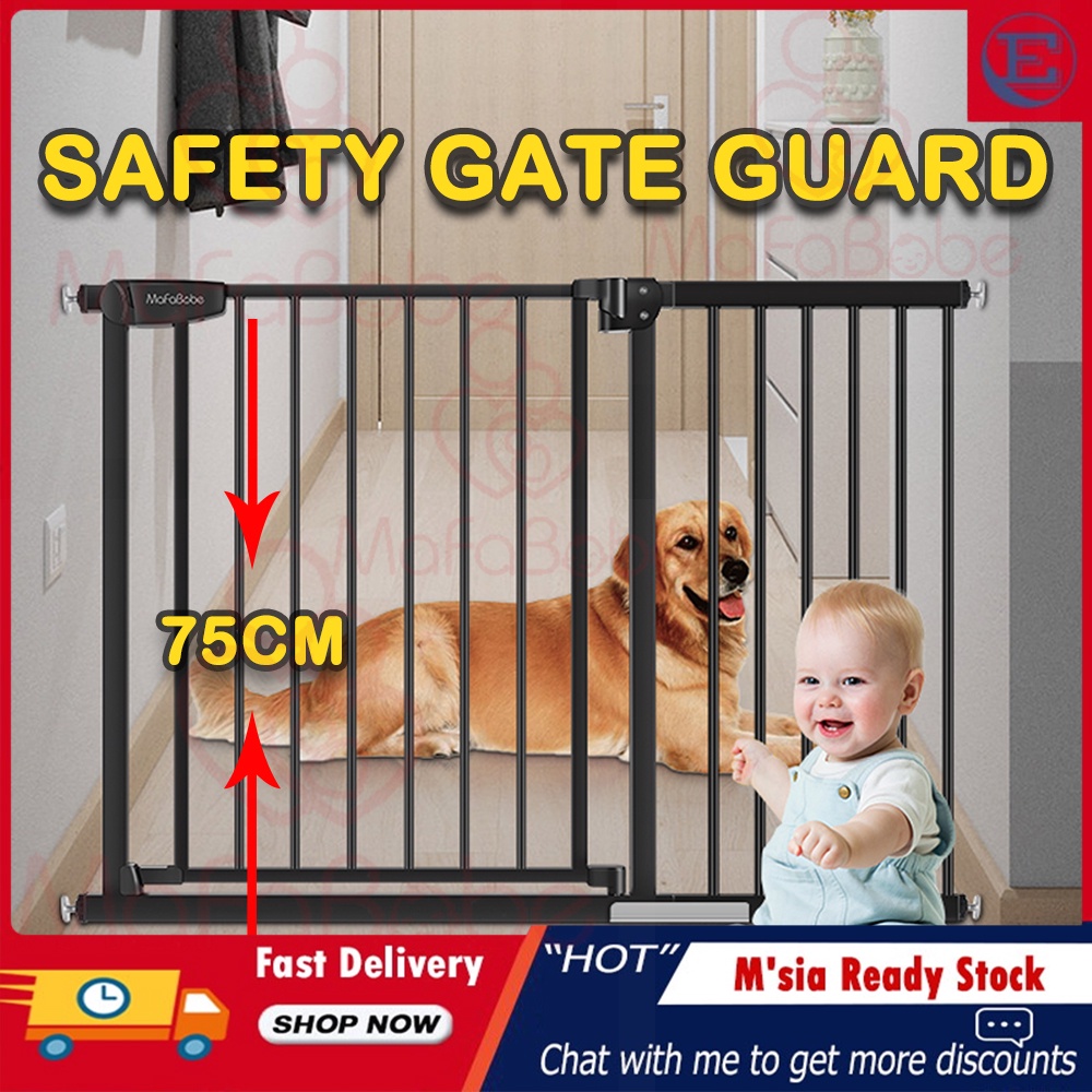 Mafababe Baby Safety Gate Door Fence Auto Lock One Handed Operation ...