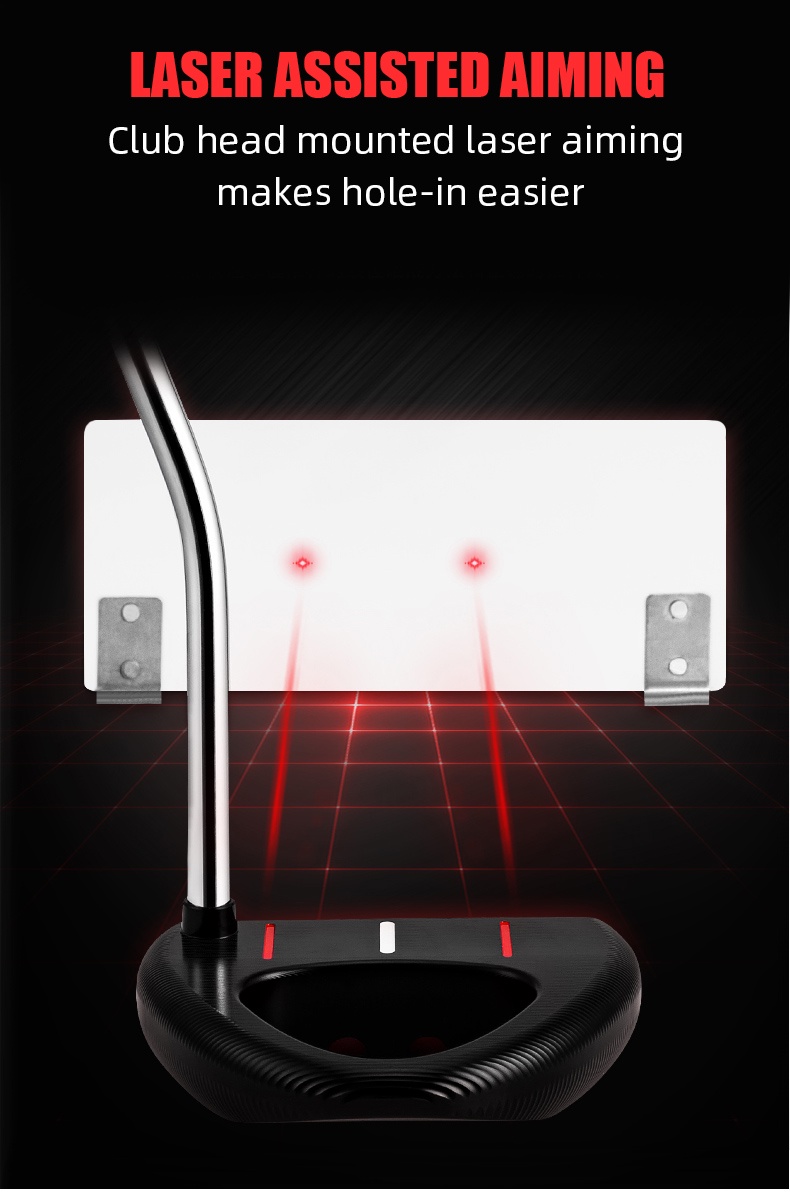 PGM New Laser aiming auxiliary system right left handed golf putter ...