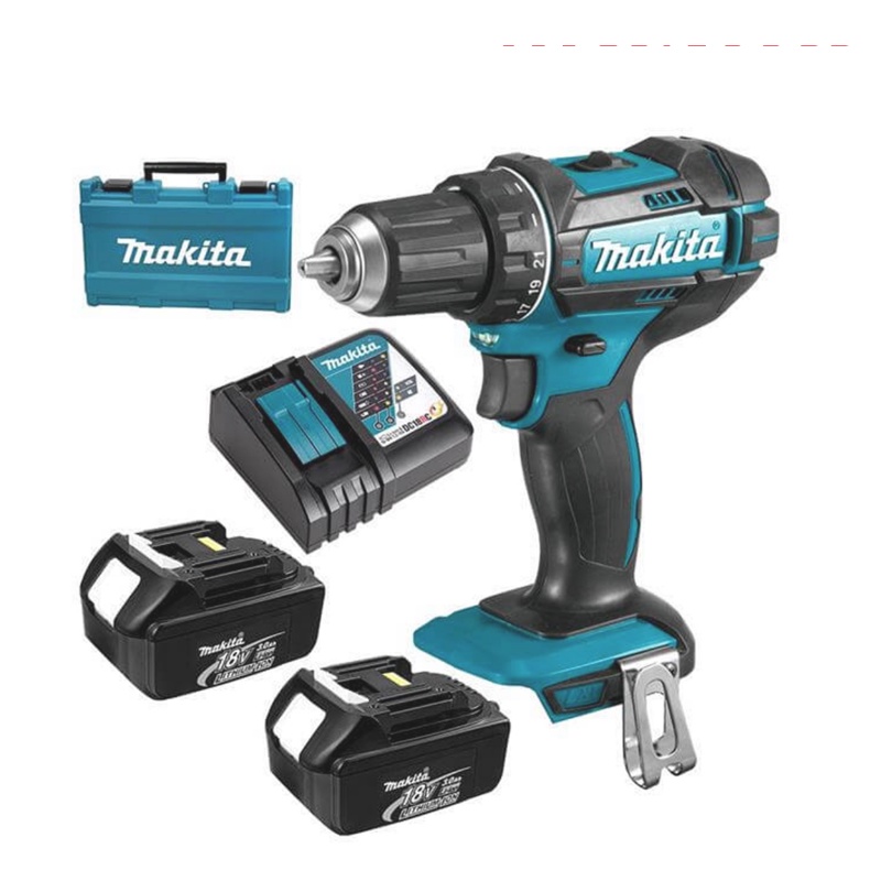Makita DHP482RTE 18V 2 X 5.0AH LI-ION Cordless Hammer Driver Drill ...
