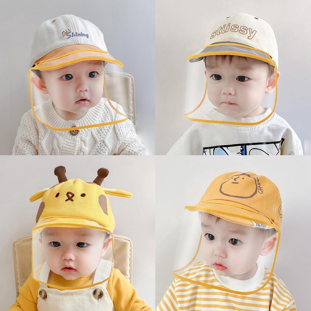 Baby protective face mask baby anti droplet cap children go婴儿