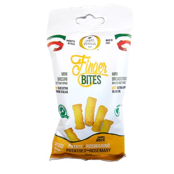 MINI BREADSTICKS FINGER BITES 80G (POTATOES & ROSEMARY) Shopee Singapore