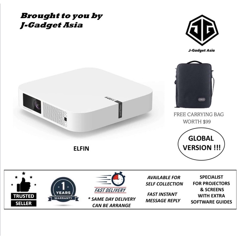 ADGET Pocket Projector White Adget-WHI - ホームシアター