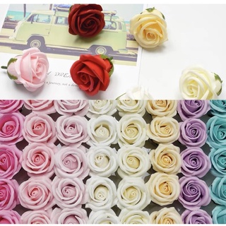 10Pcs Mini Dried Flowers Bouquet Artificial Rose Soap Flowers