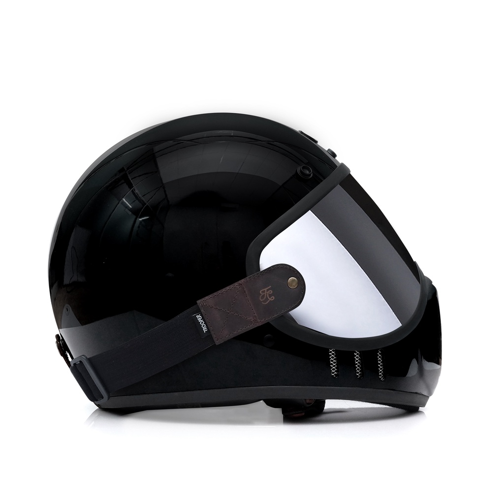Trooper Custom - Helm X-9 - Full Face - Black glossy - Gambar 3