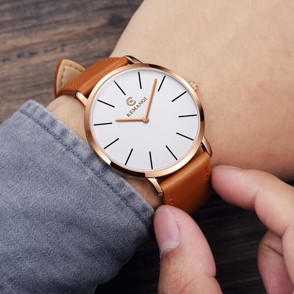 6.5mm Ultra thin Fashion KEMANQI Watches Simple Business Men Quartz Watches Shopee Singapore