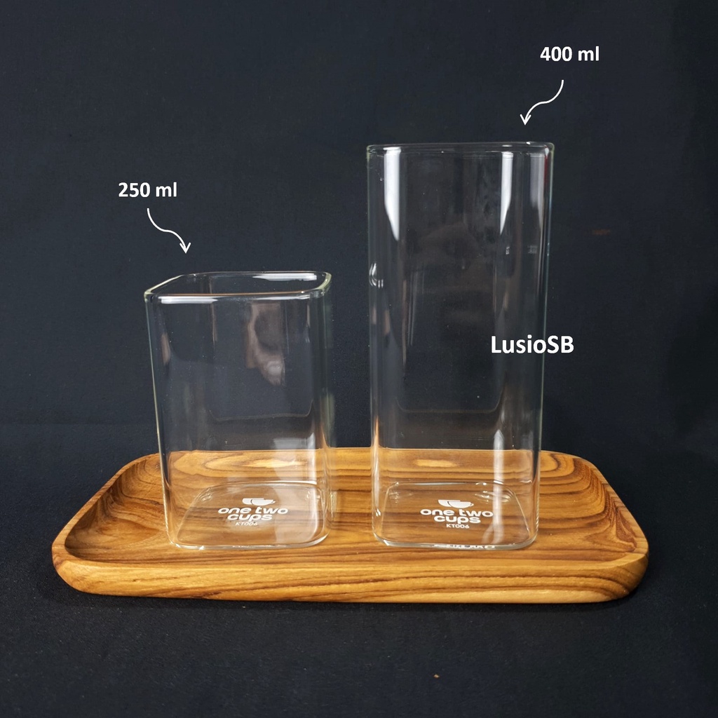Aesthetic LusioSB Glass Borosilicate Drinking Glass Coffee Glass