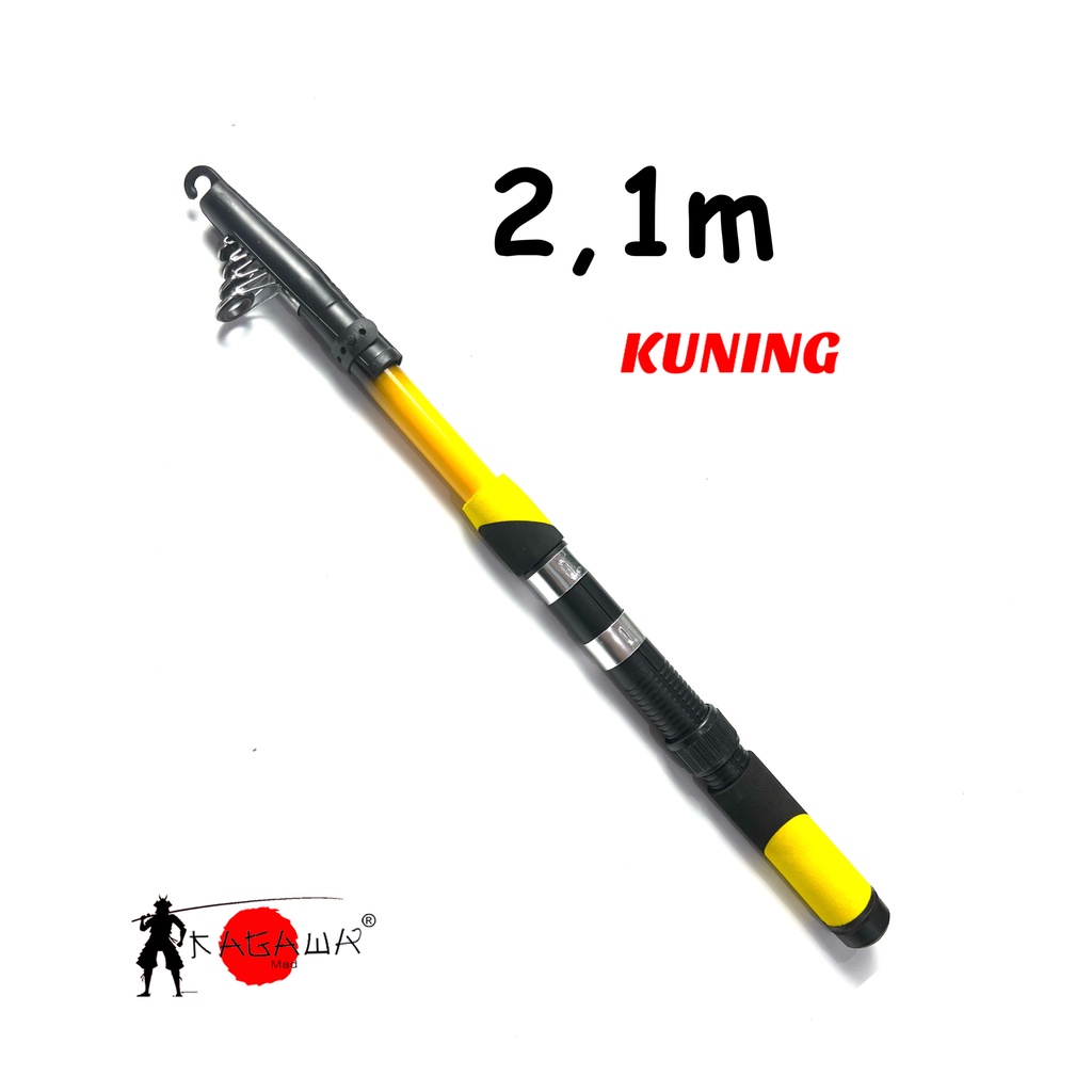 SET JORAN PANCING 2.1M KAGAWA REEL BESAR PREMIUM MURAH WARNA KUNING BANYAK BONUS - Gambar 2