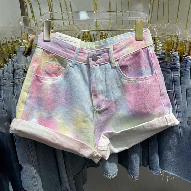 Rainbow on sale jean shorts