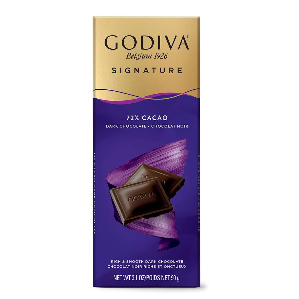 Godiva Signature Dark Chocolate 72% Bar 90g [Belgium] | Shopee Singapore