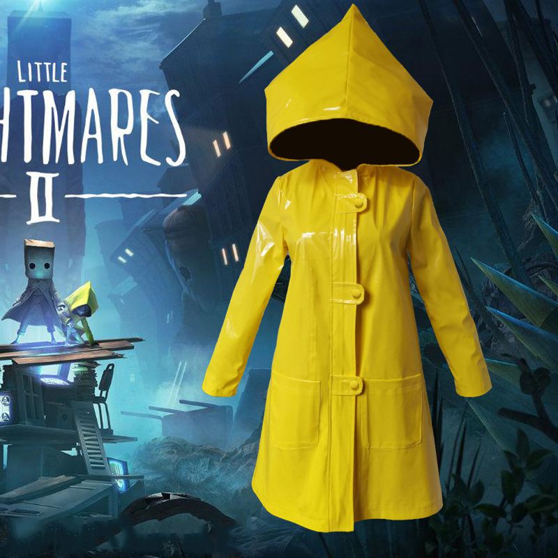 Little Nightmares 2 Six Cosplay Costume Yellow Jacket Halloween Coat