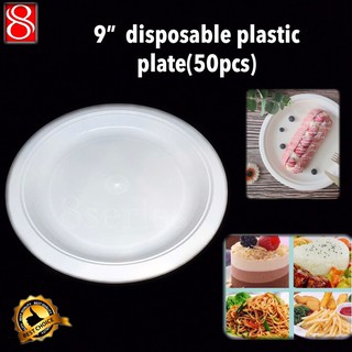 7” / 9” Disposable plastic (pvc ) plate / Disposable paper plate(50 pcs ...