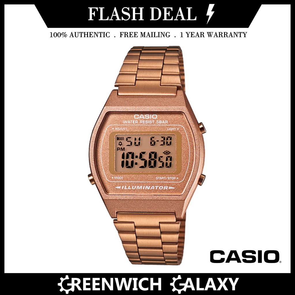 Casio b640wc 2025 rose gold