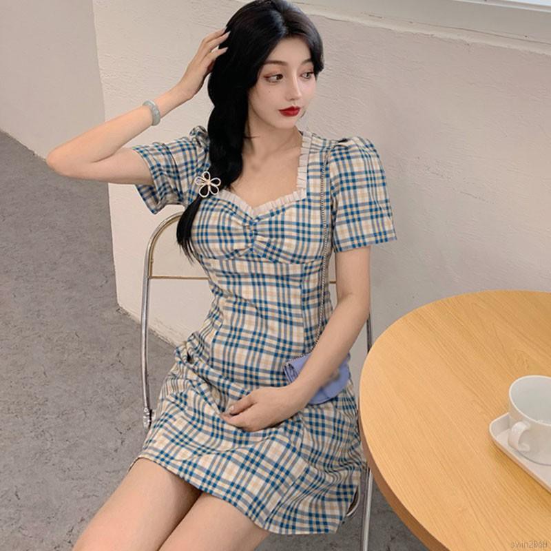 Checkered clearance retro dress