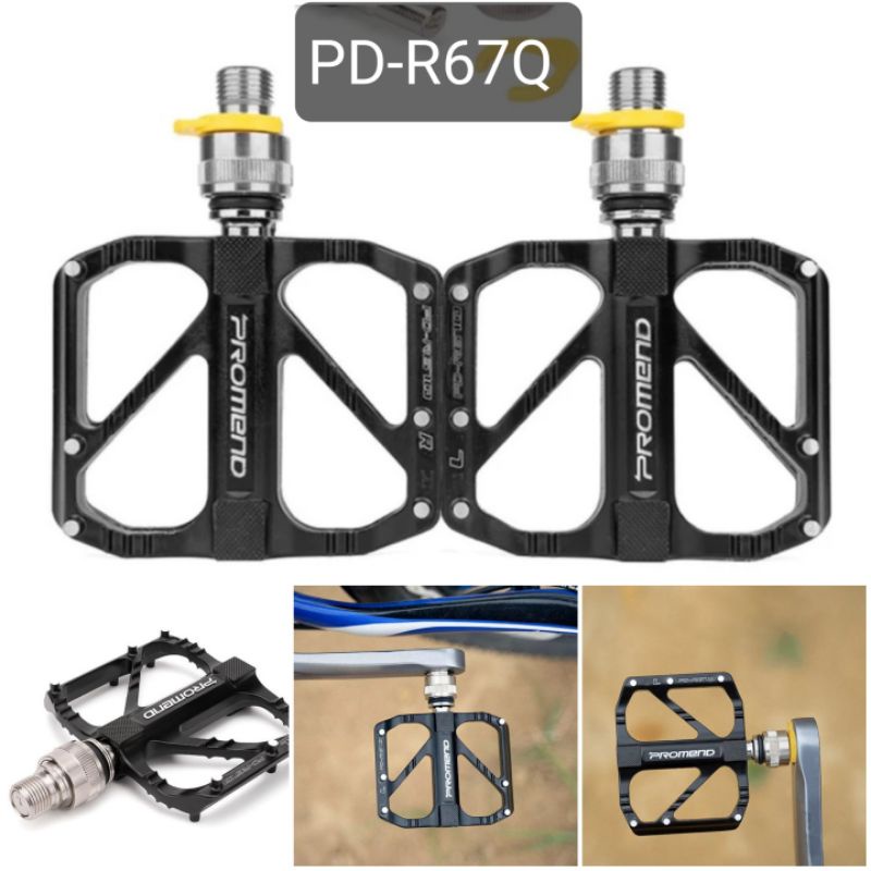 Promend Bicycle Pedal Quick Release Smooth Bearing Road Bike R67Q R67 R67Y MTB Aluminium Bicycle Shopee Singapore