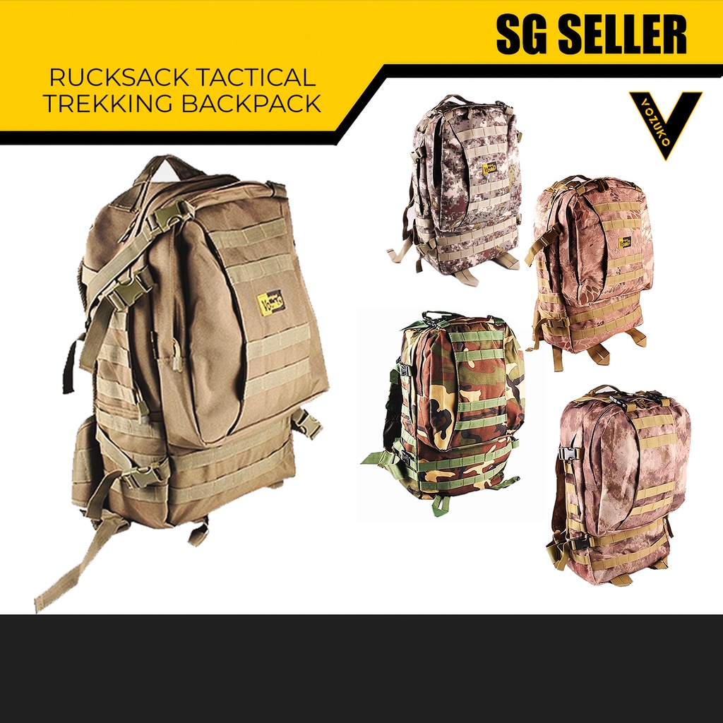 SG Seller VOZUKO Outdoor Military Tactical Haversack Backpack | Shopee ...