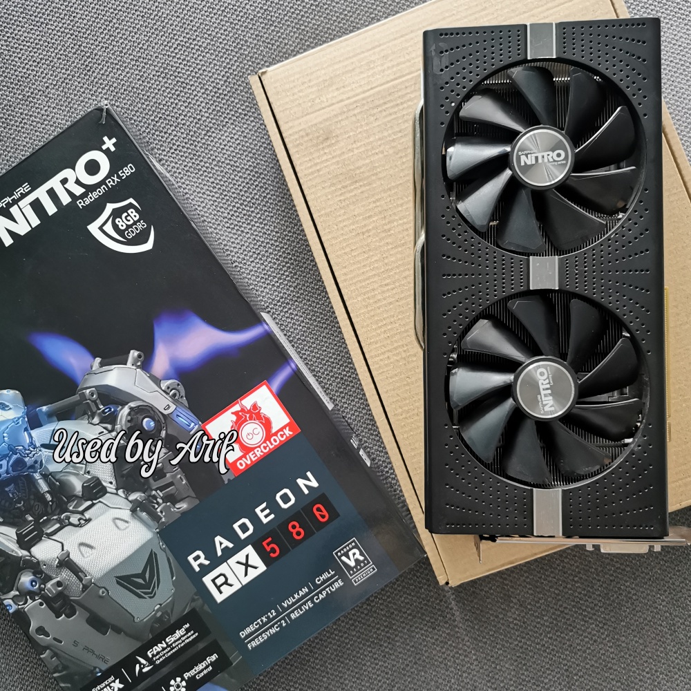Sapphire Nitro+ RX580 4GB Graphic Card (USED) | Shopee Singapore