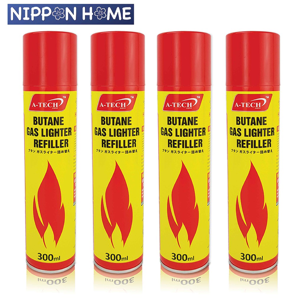 [Hardware] Bundle of 4 ATech 300ml Lighter Gas Multi Refill Universal