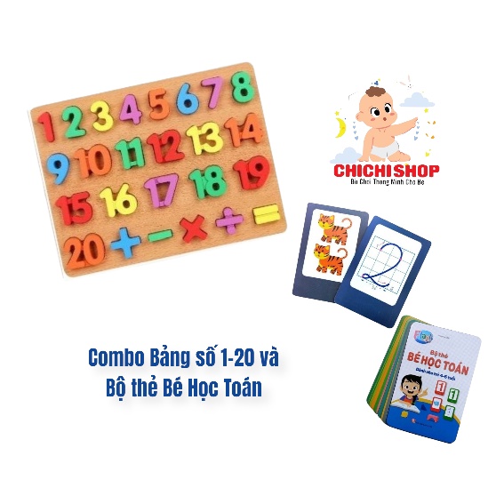 Assembling Board Counting Numbers 1-20 with Calculation Marks and ...