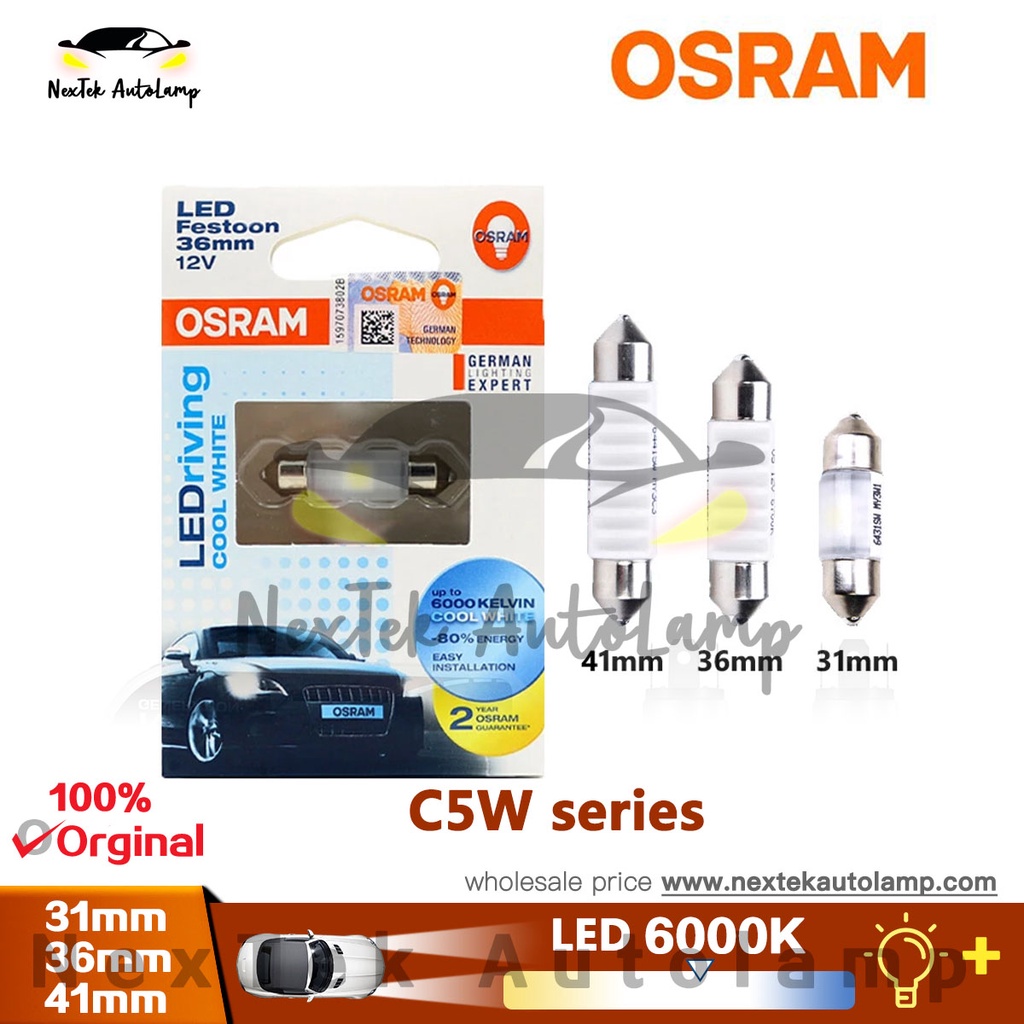 C5W 36mm festoon car light bulb - C5W 5W 12V SV8.5-8 interior light