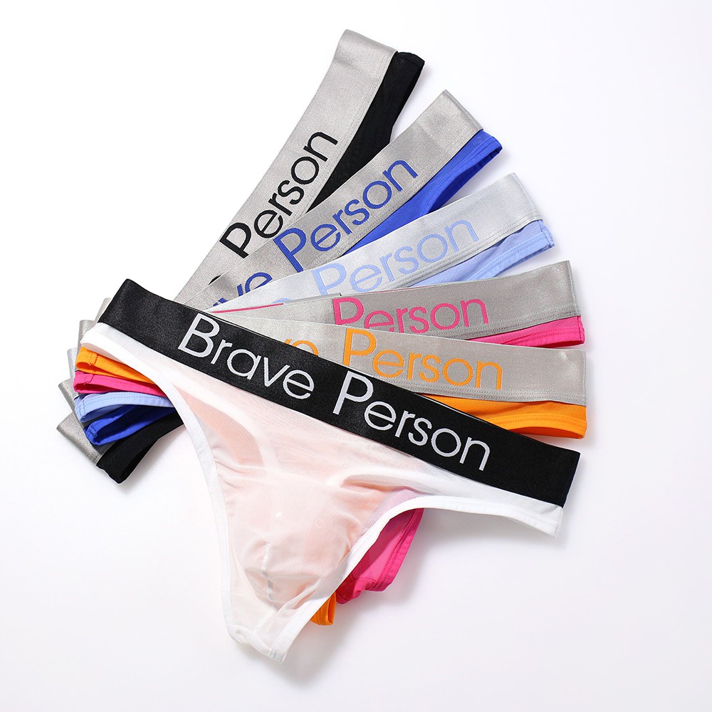 BRAVE PERSON Brand Men Nylon Underwear Briefs Panties New Fashion