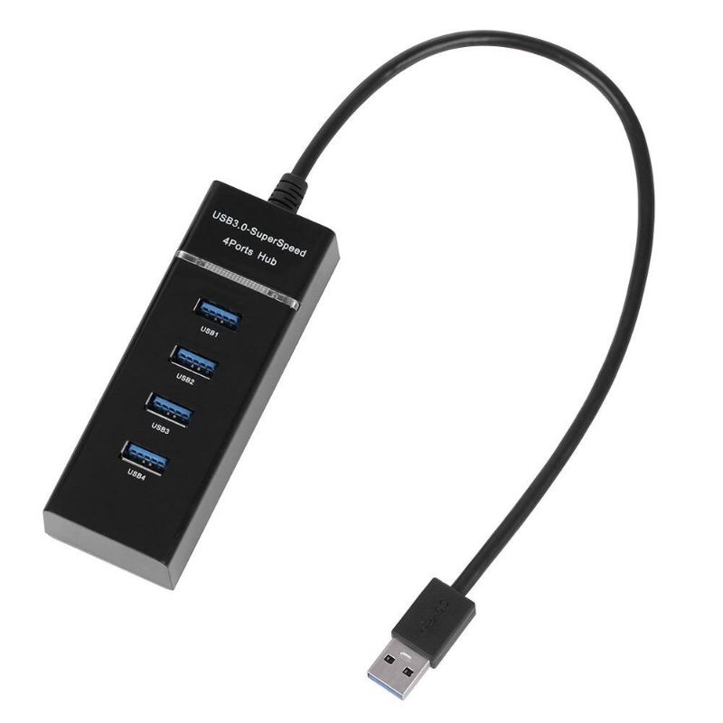 3.0 USB Hub 4 Ports High/SuperSpeed 5Gbps Extension Hub for Computer