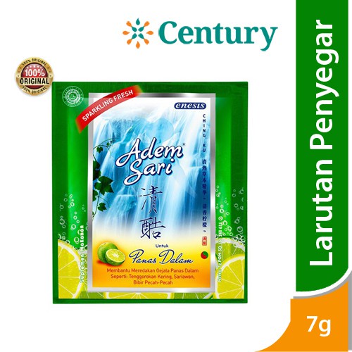 Adem Sari Sachet 7gr/Sakit tennggorokan/Radang/Radang tenggorokan/Batuk/Sariawan/Korona