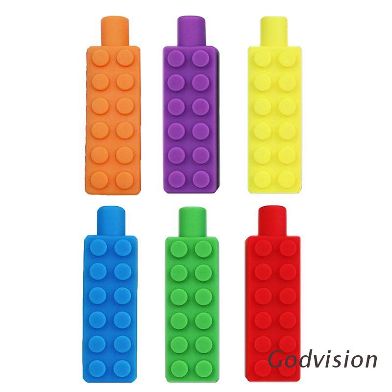 BB Pencil Toppers, 3 Pack Silicone Therapy Toys Chewy Oral Motor Tubes ...