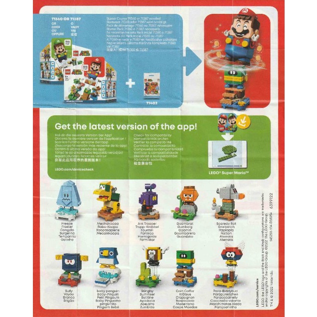 LEGO 71402 SUPER MARIO CHARACTER PACKS SERIES 4 FREEZIE MECHAKOOPA ANT ...