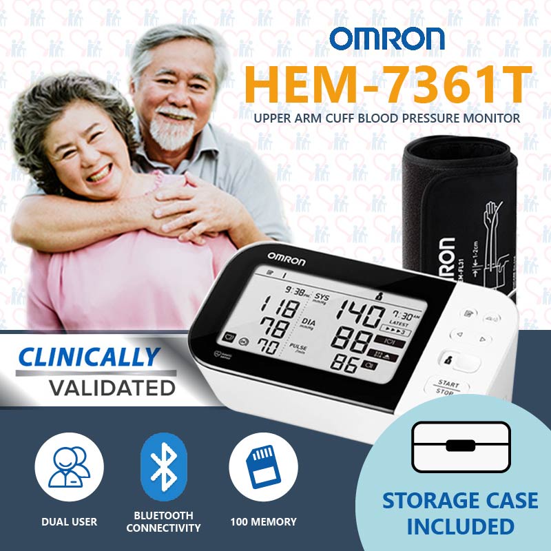 *SG Official Dealer* Omron HEM 7361T Premium Smart Upper Arm Blood