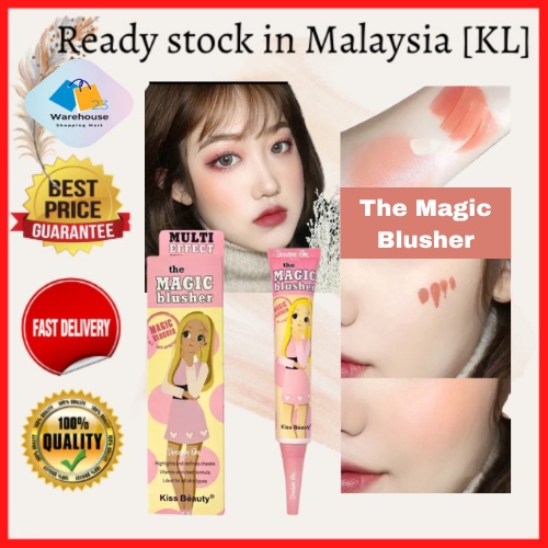 The Magic Blusher Kiss Beauty 30ml Shopee Singapore