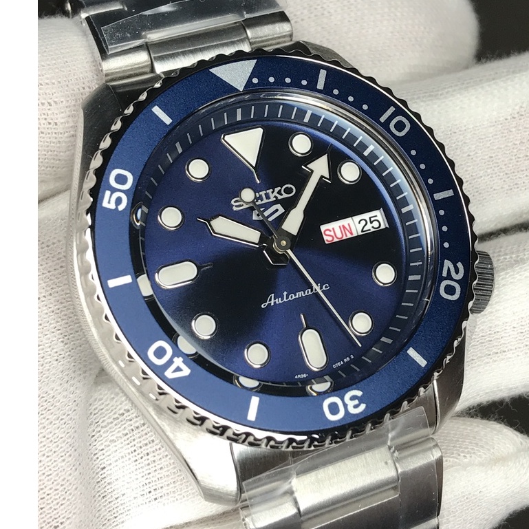 Seiko 5 Sports SRPD51K1 Automatic Blue dial Silver Stainless Steel Band ...