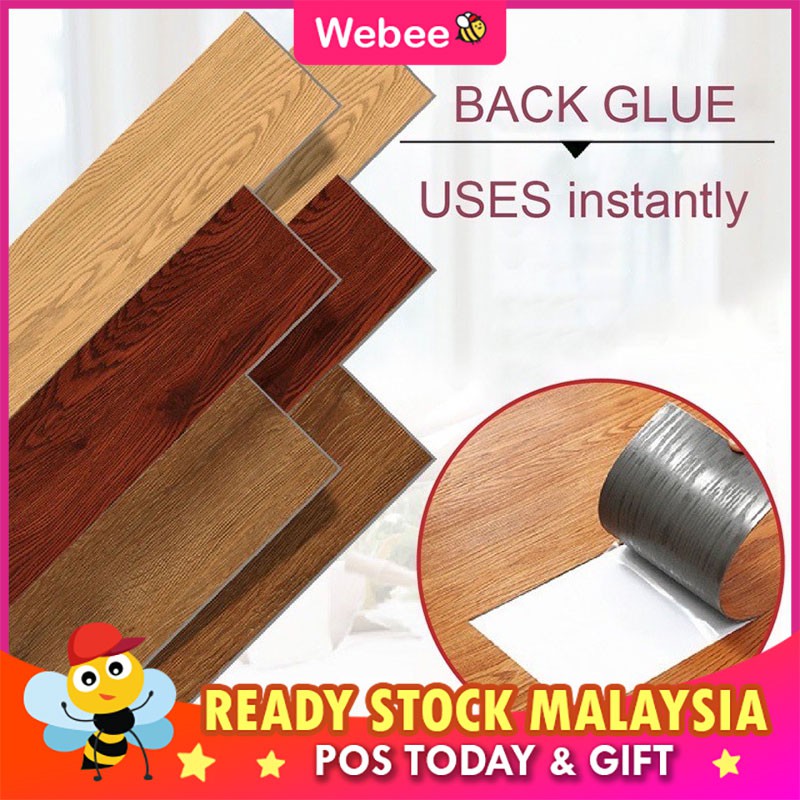 WEBEE DIY Vinyl Flooring Self Adhesive Self Stick Wood Feel Flooring