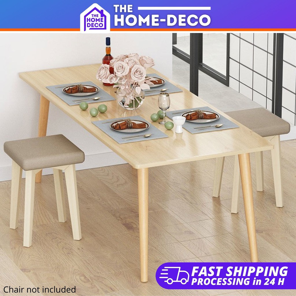 Rectangle Dining Living Room Table 120cm Scandinavian Style Kitchen ...