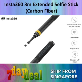 Insta360 3m 9.8ft Extended Edition Selfie Stick for ONE RS, ONE X2 & X3  Action Camera