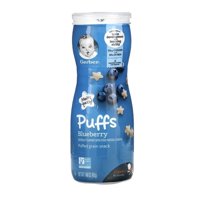 Gerber graduates best sale puffs cereal snack