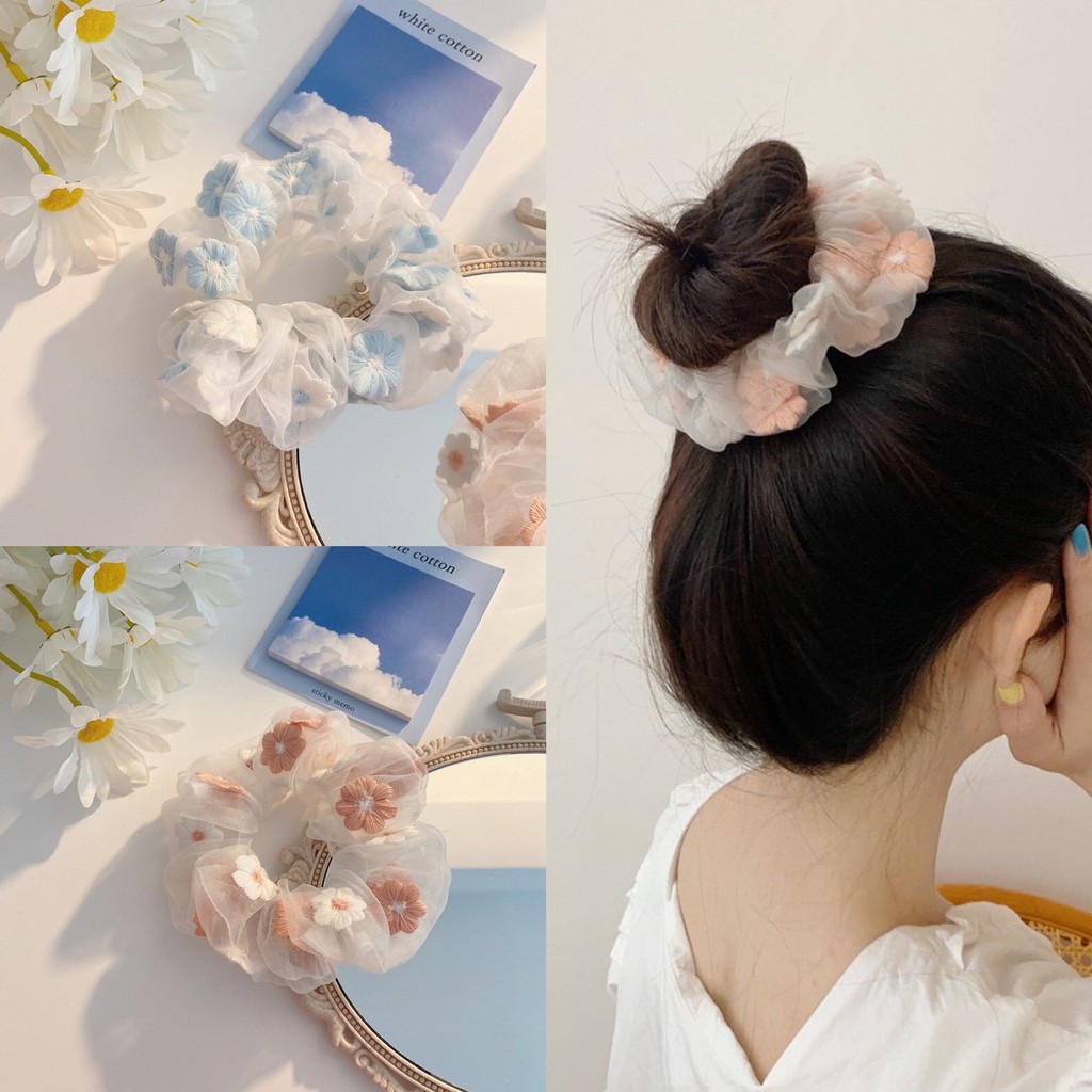 [Meet Premium Products] BA031 Romantic Pink Blue~Sweet Embroidered ...