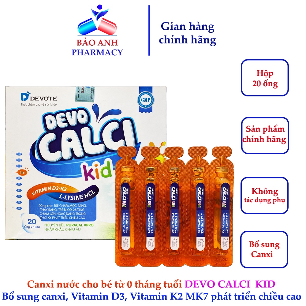 Water calcium for babies from 0 months old DEVO CALCI KID