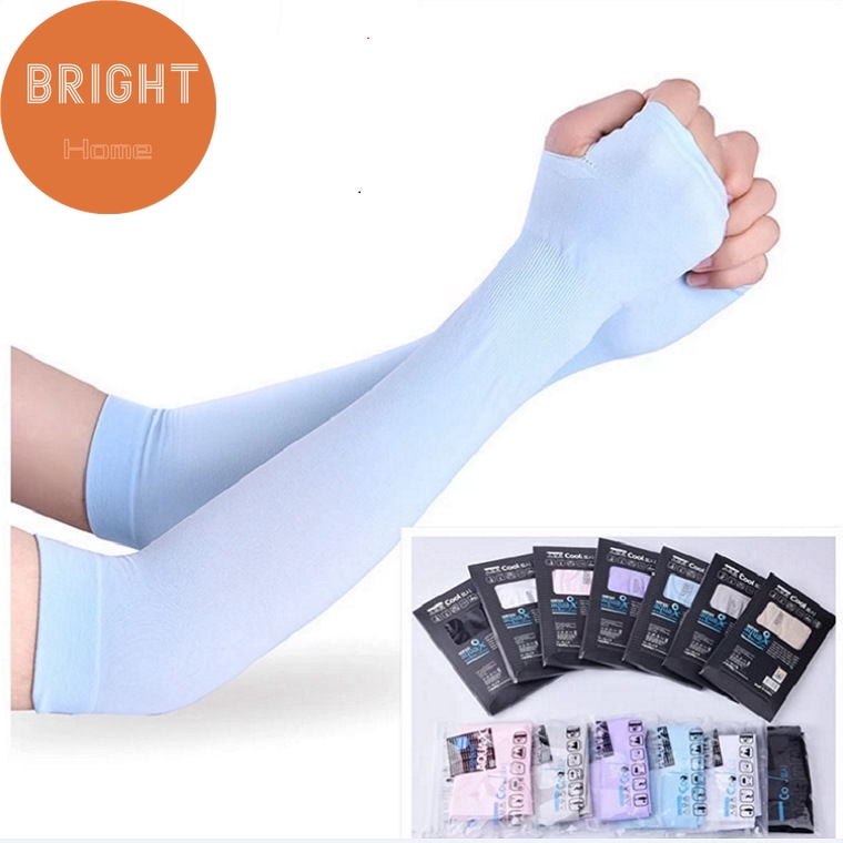 Bright Home UV Protectiv Arm Sleeves Sunscreen Sleeves Hot Cooling Hand ...