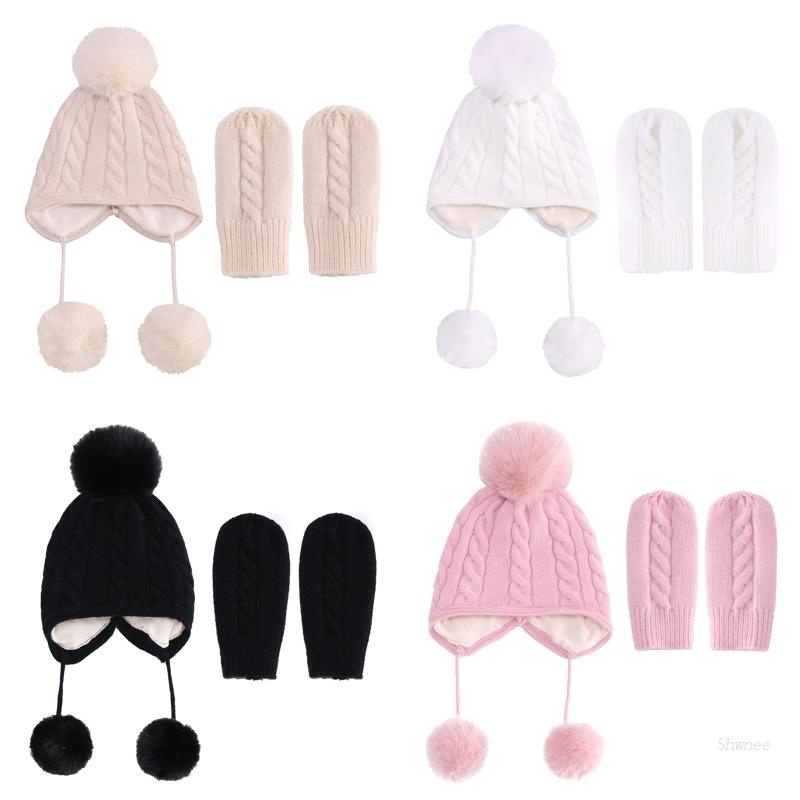 Shwnee Winter Hats and Gloves for Toddlers Kids Ear Flap Warm Hats Cute