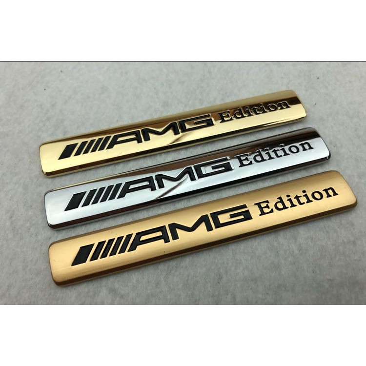 1X Metal AMG Edition Car Body Rear Trunk Emblem Badge Decal Sticker For ...