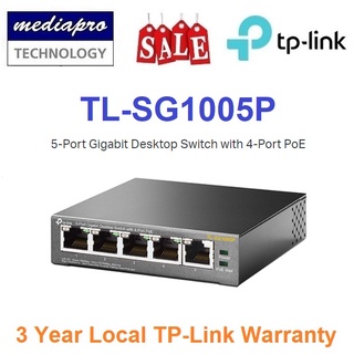 TL-SG1005P, 5-Port Gigabit Desktop Switch with 4-Port PoE+