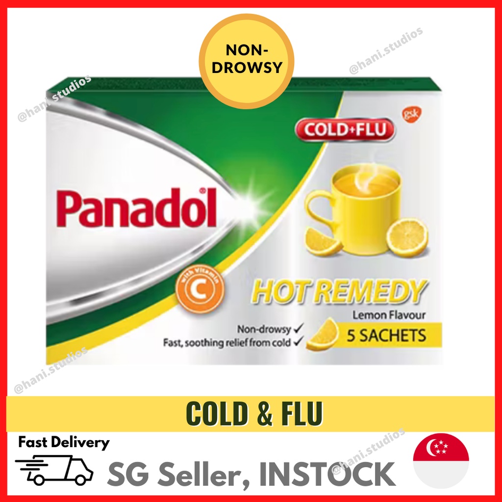 Panadol Cold & Flu Hot Remedy 5 Sachets (Powder Sachet) Shopee Singapore