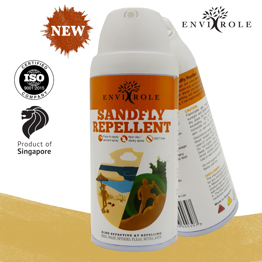Envirole Sandfly Bug Spray. Army Outfield Beach outings and outdoor activities Shopee Singapore