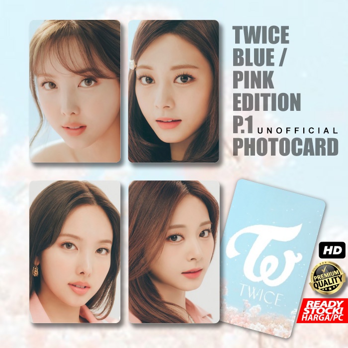 Photocard TWICE Blue Pink Concept Edition PT1 KPOP Photo Card ...