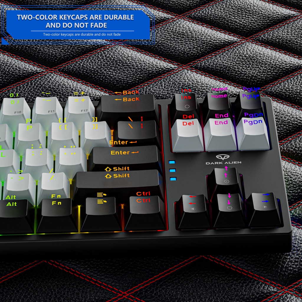 Leaven Detachable Type-C RGB Lighting Mechanical Keyboard 61 Keys K-620 ...