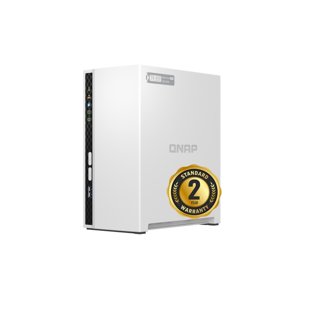 QNAP TS-233 NAS（QNAP TS-233 2-Bay NAS with 4-core 2.0GHz 64