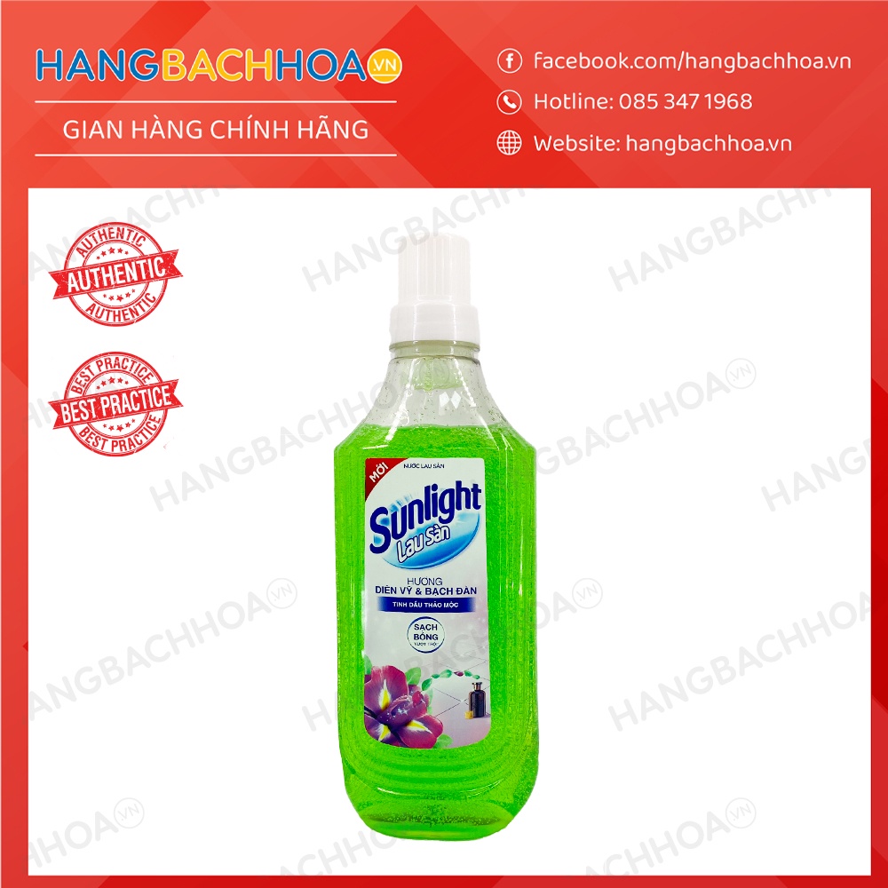 Sunlight floor cleaner with Dien Vi scent 997ml (new model) | Shopee ...