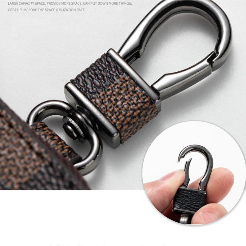 Classic Leather Key Pouch Car Key Holder Key Chain Protective Car