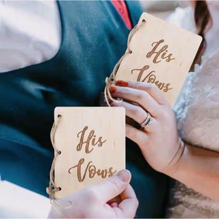 2PCS engagement gifts for couples Vows Book Hers and Hers Wedding