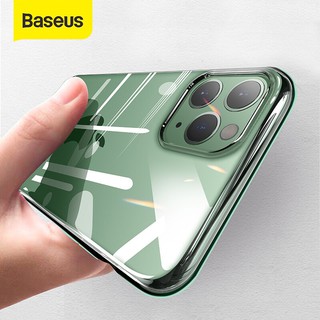 Baseus Phone Case For iPhone 13 Pro Max Transparent Plating Clear Case Coque  Thin Soft TPU Back Cover For iPhone 2021